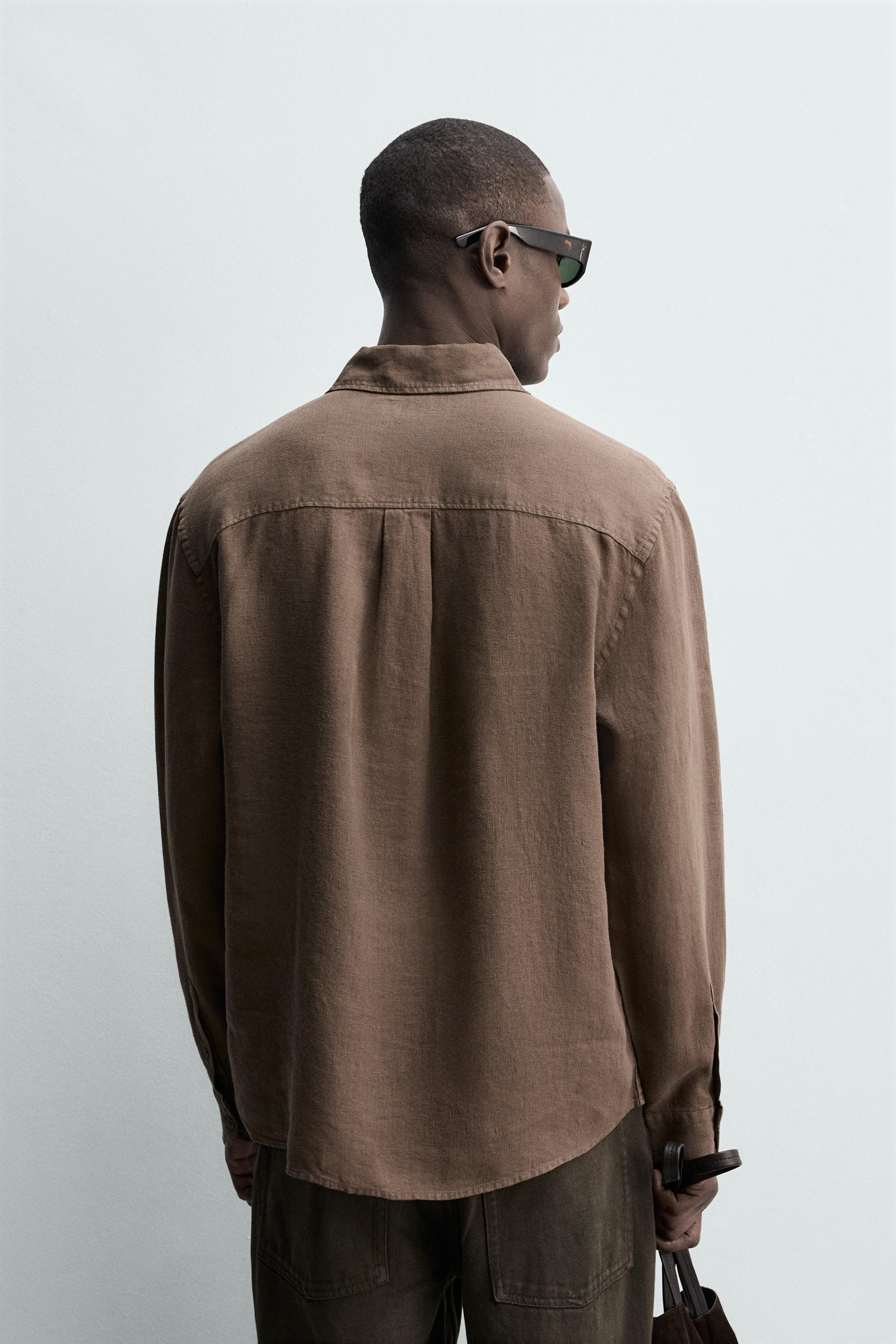 100% LINEN REGULAR FIT SHIRT